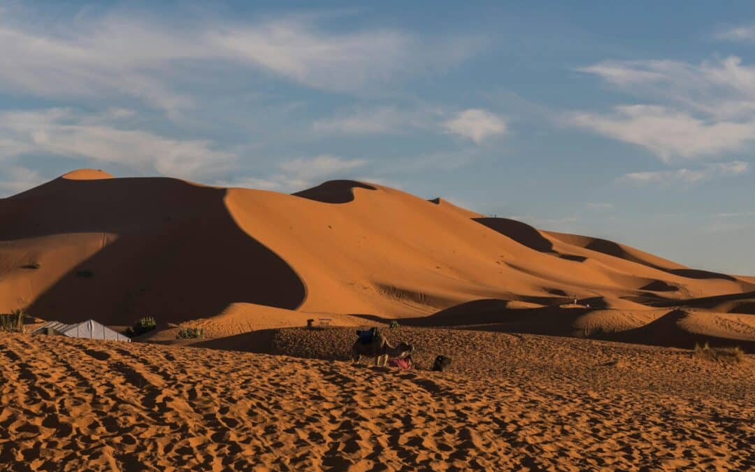 Erg Chebbi sand dunes near Merzouga, Morocco
